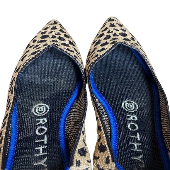 Rothy’s Leopard Print Retired The Point Flats - 7 - Picture 8 of 12